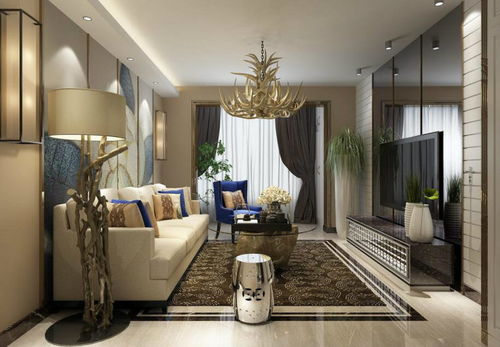 現(xiàn)代風(fēng)格三房?jī)蓮d家居設(shè)計(jì)裝修效果圖